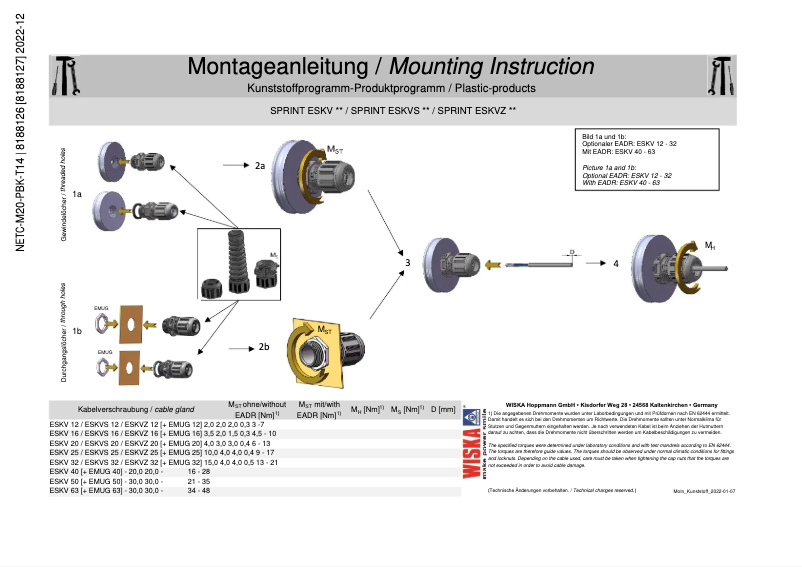 Page n°1 - Manuel utilisateur Festo NETC-M20-PBK-T14