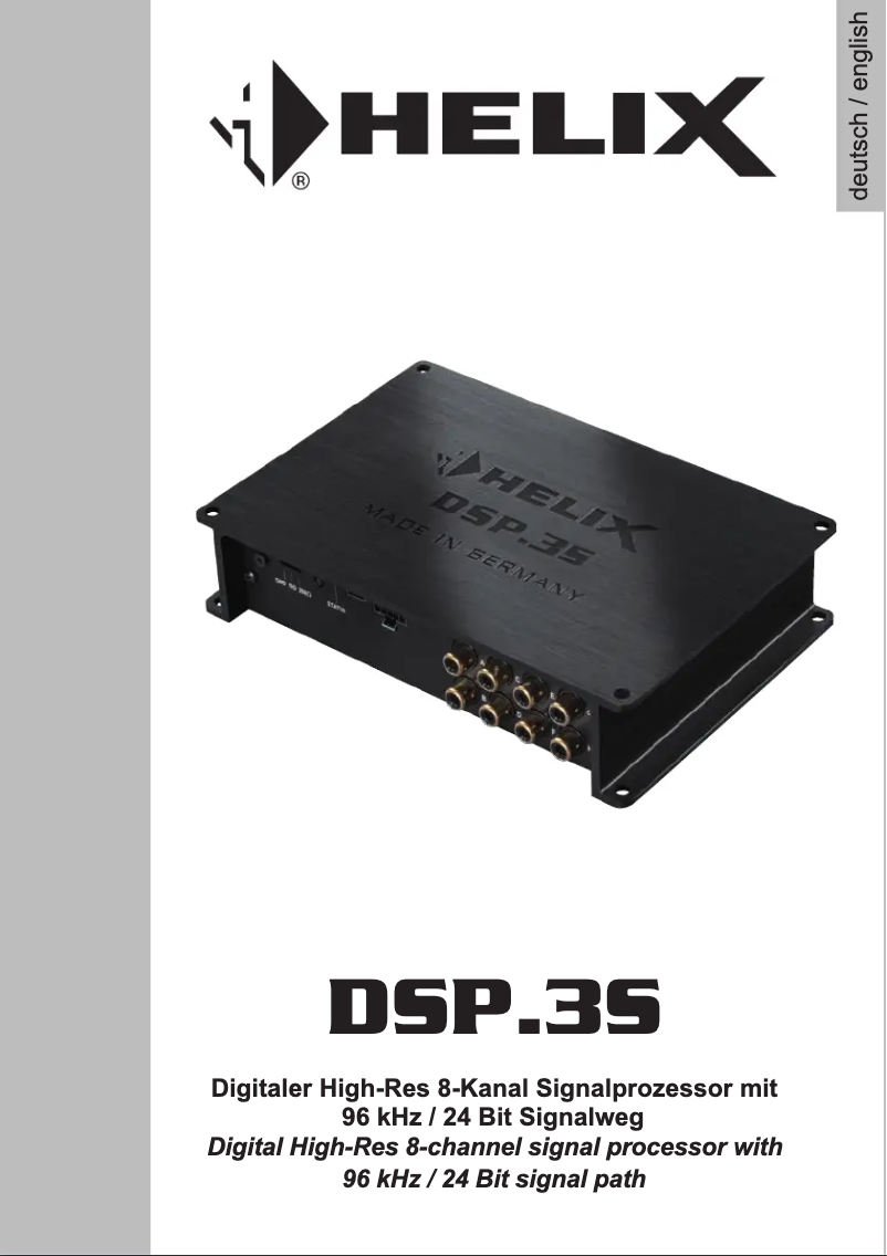 Image de la première page du manuel de l'appareil DSP.3S