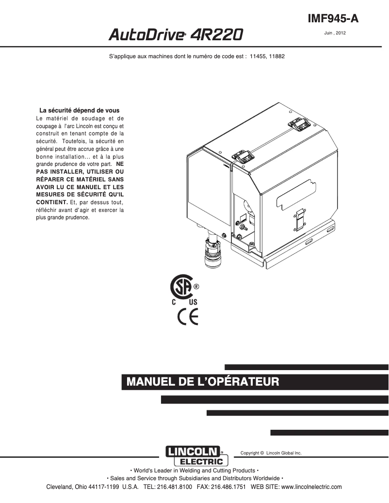 Imagen de la primera página del manual del dispositivo AutoDrive 4R220