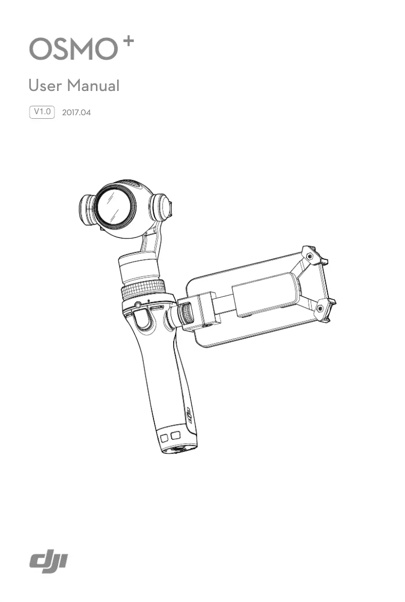 Image de la première page du manuel de l'appareil Osmo+