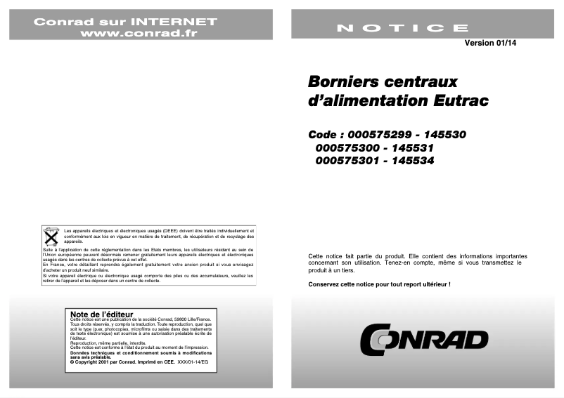 Image de la première page du manuel de l'appareil 145534