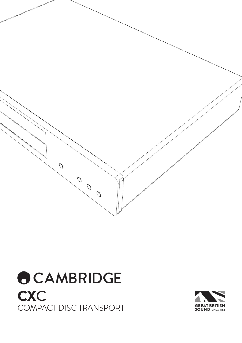 Page n°1 - Manuel utilisateur Cambridge CXC