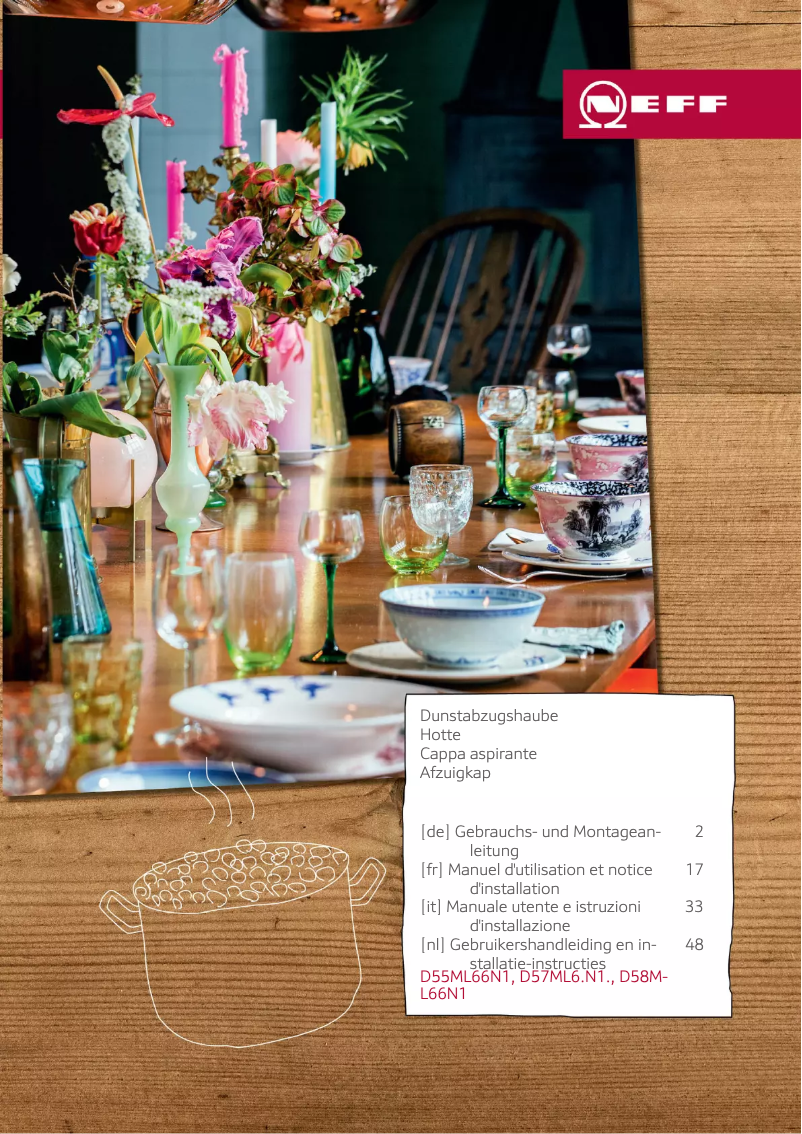 Page n°1 - Instructions / montage Neff D55ML66N1