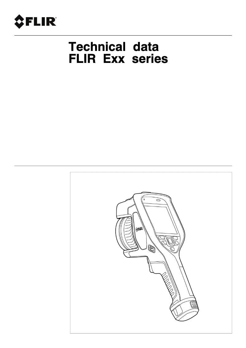 Page 1 de la notice Fiche technique FLIR E96