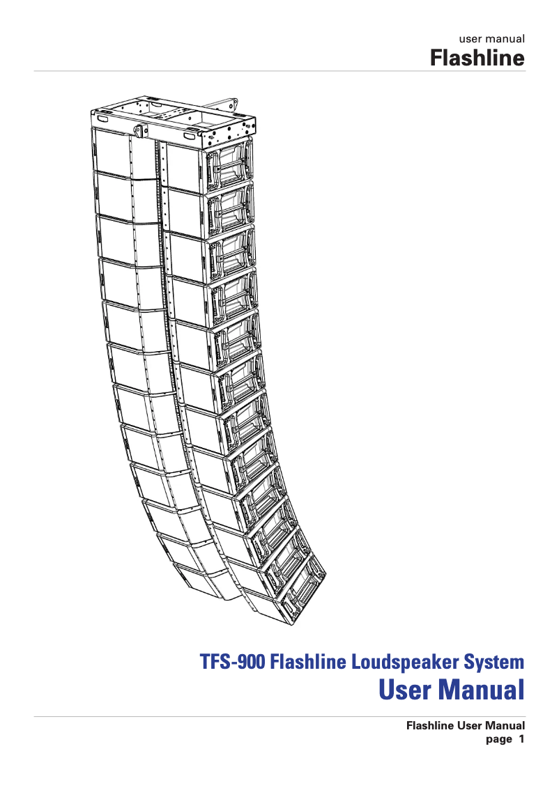 Page n°1 - Manuel utilisateur Turbosound TFS-900B