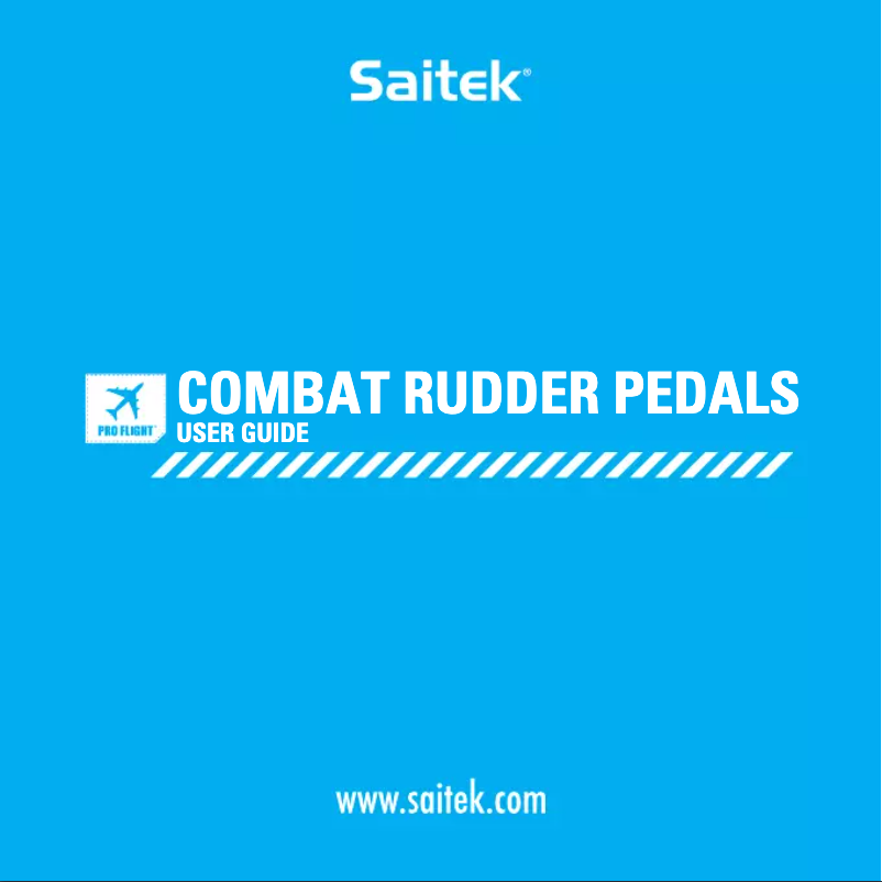 Image de la première page du manuel de l'appareil Pro Flight Combat Rudder Pedals