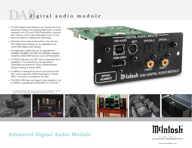 Page n°1 - Brochure McIntosh DA2