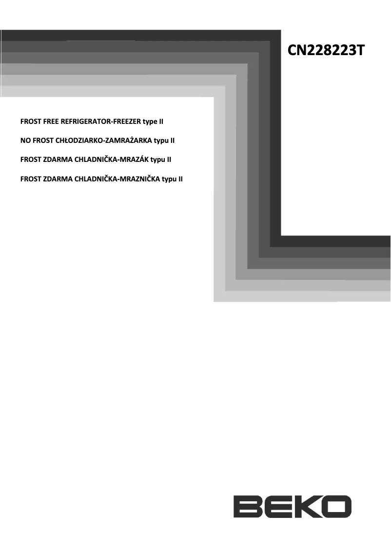 Page n°1 - Manuel utilisateur Beko CN 228223 T