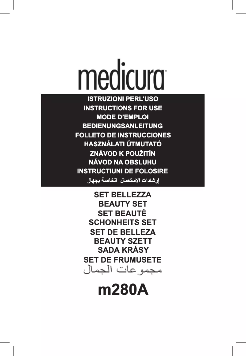 Page 1 de la notice Manuel utilisateur Medicura M280A
