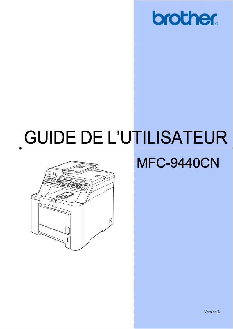 Page n°1 - Manuel utilisateur Brother MFC-9440CN