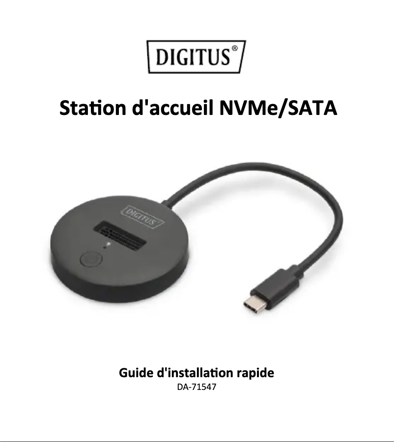 Image de la première page du manuel de l'appareil DA-71547