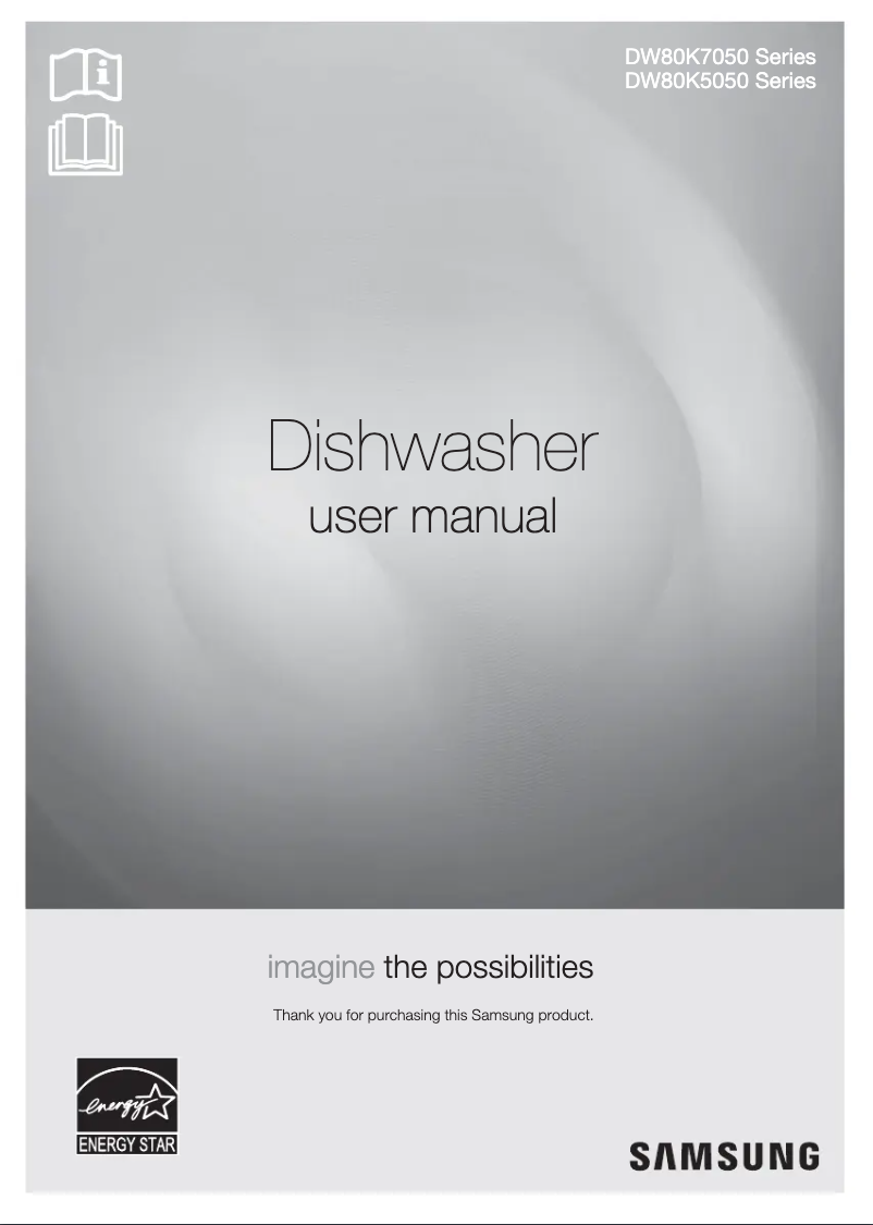 Page 1 de la notice Manuel utilisateur Samsung DW80K7050U