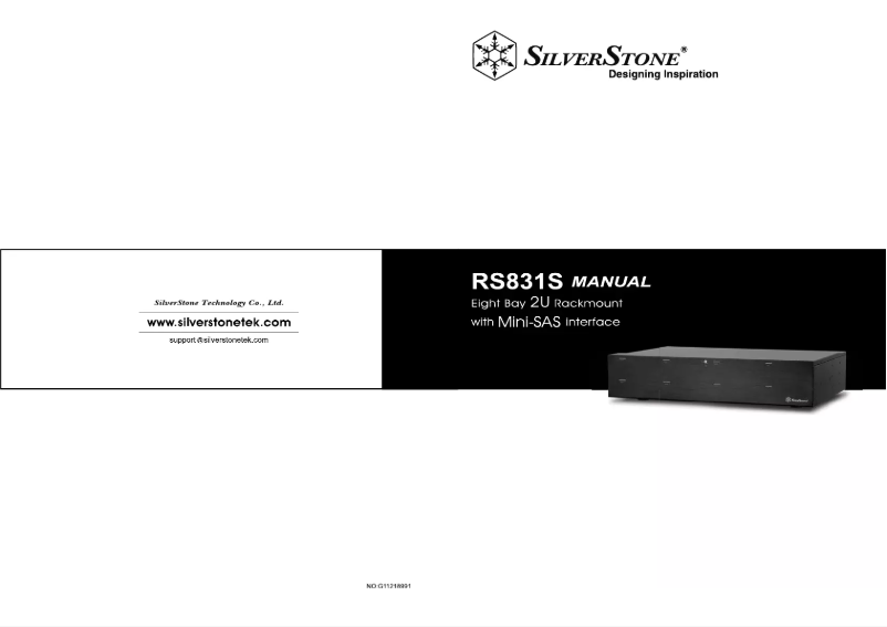 Page n°1 - Manuel utilisateur Silverstone RS831S