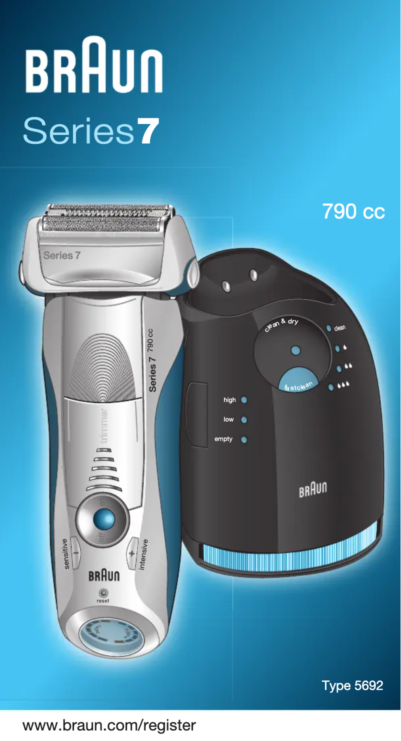 Page n°1 - Manuel utilisateur Braun 070498