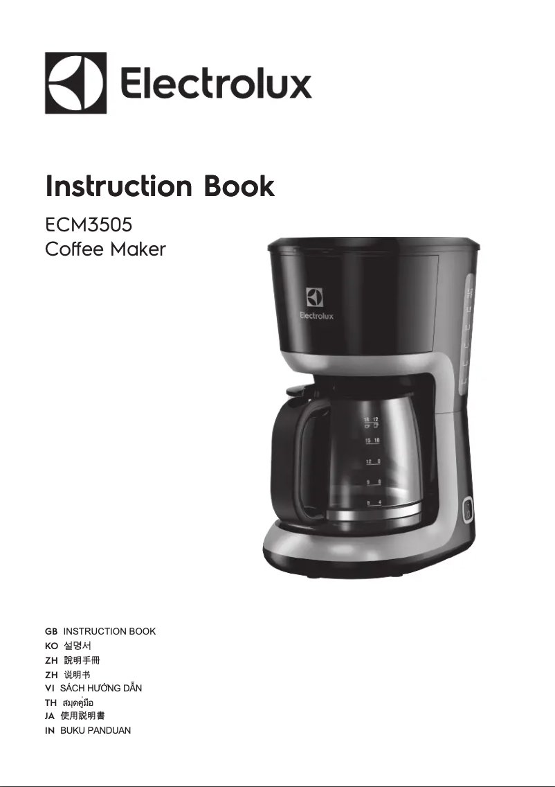 Page 1 of the manual User Manual Electrolux ECM3505