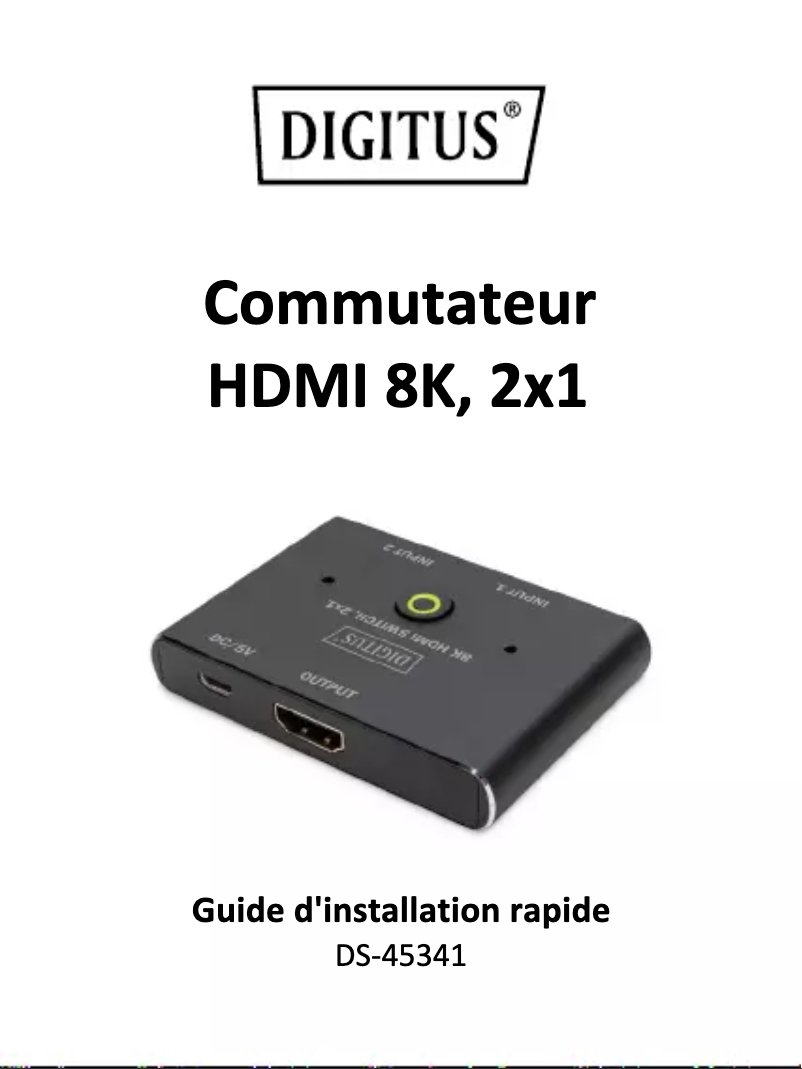 Imagen de la primera página del manual del dispositivo DS-45341