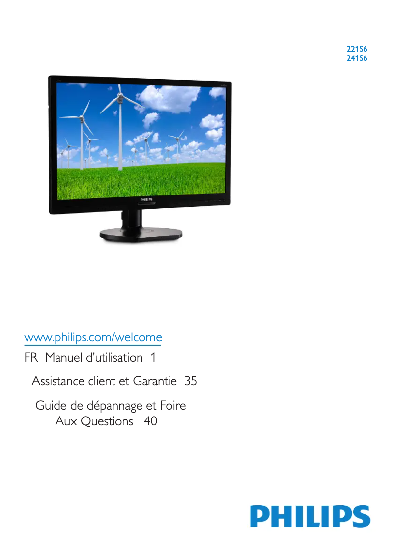 Image de la première page du manuel de l'appareil 241S6EH