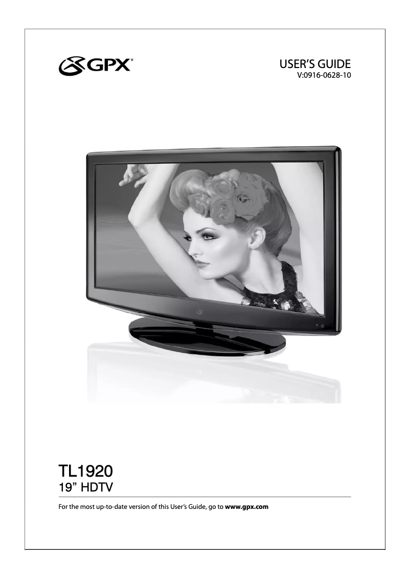 Image de la première page du manuel de l'appareil TL1920