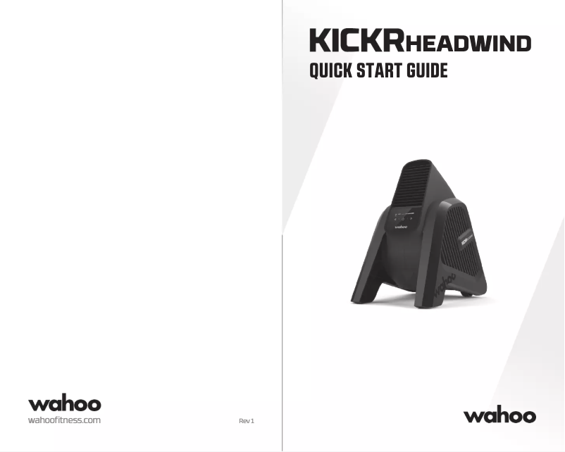 Page 1 de la notice Manuel utilisateur Wahoo Kickr Headwind