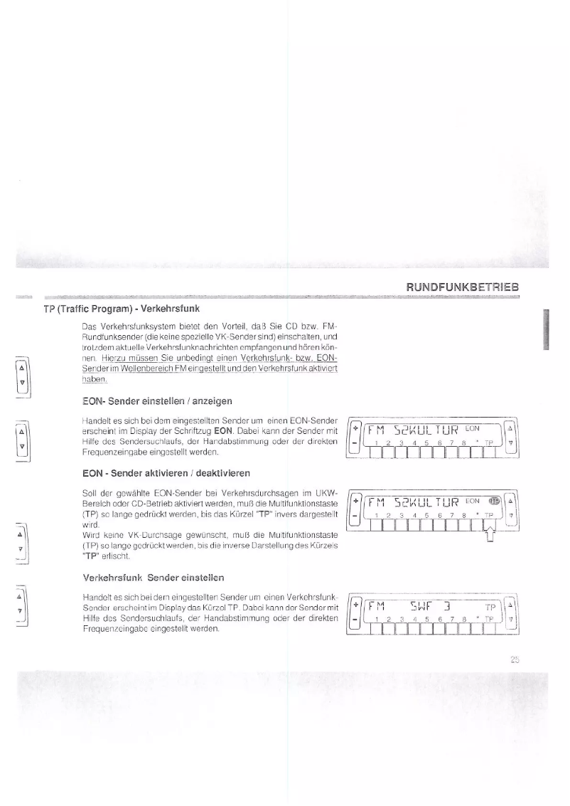 Page 1 de la notice Manuel utilisateur Becker Grand Prix 2234