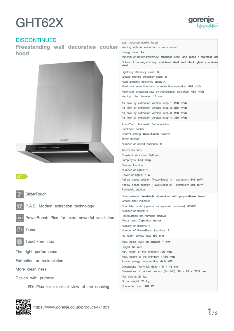 Image de la première page du manuel de l'appareil GHT62X