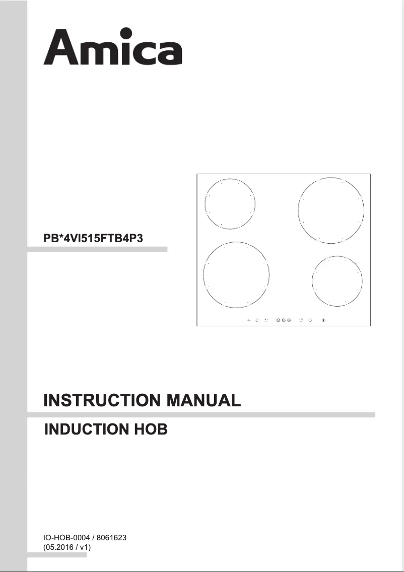Page 1 de la notice Manuel utilisateur Amica PI6540TU