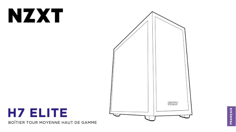 Page 1 de la notice Manuel utilisateur NZXT H7 Elite