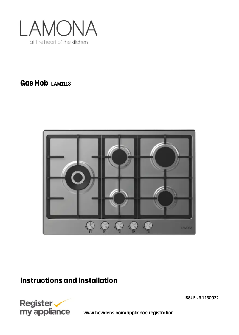 Page 1 de la notice Manuel utilisateur Lamona LAM1113