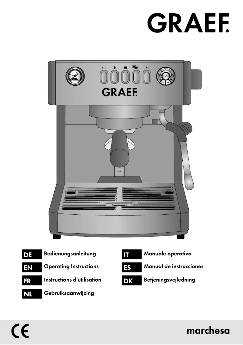 Image de la première page du manuel de l'appareil Marchesa