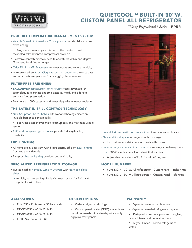 Image de la première page du manuel de l'appareil FDRB5303L