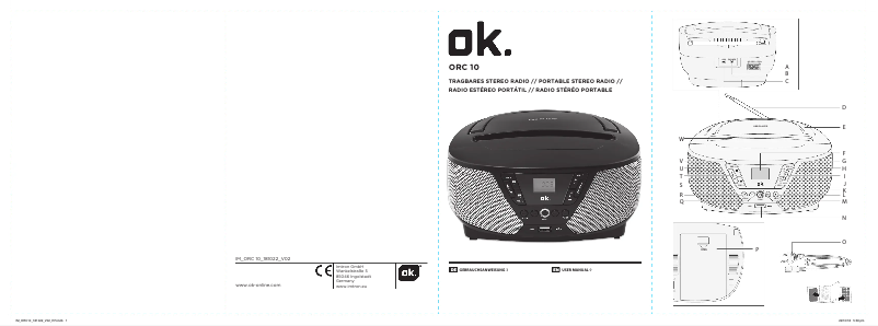 Image de la première page du manuel de l'appareil ORC 10