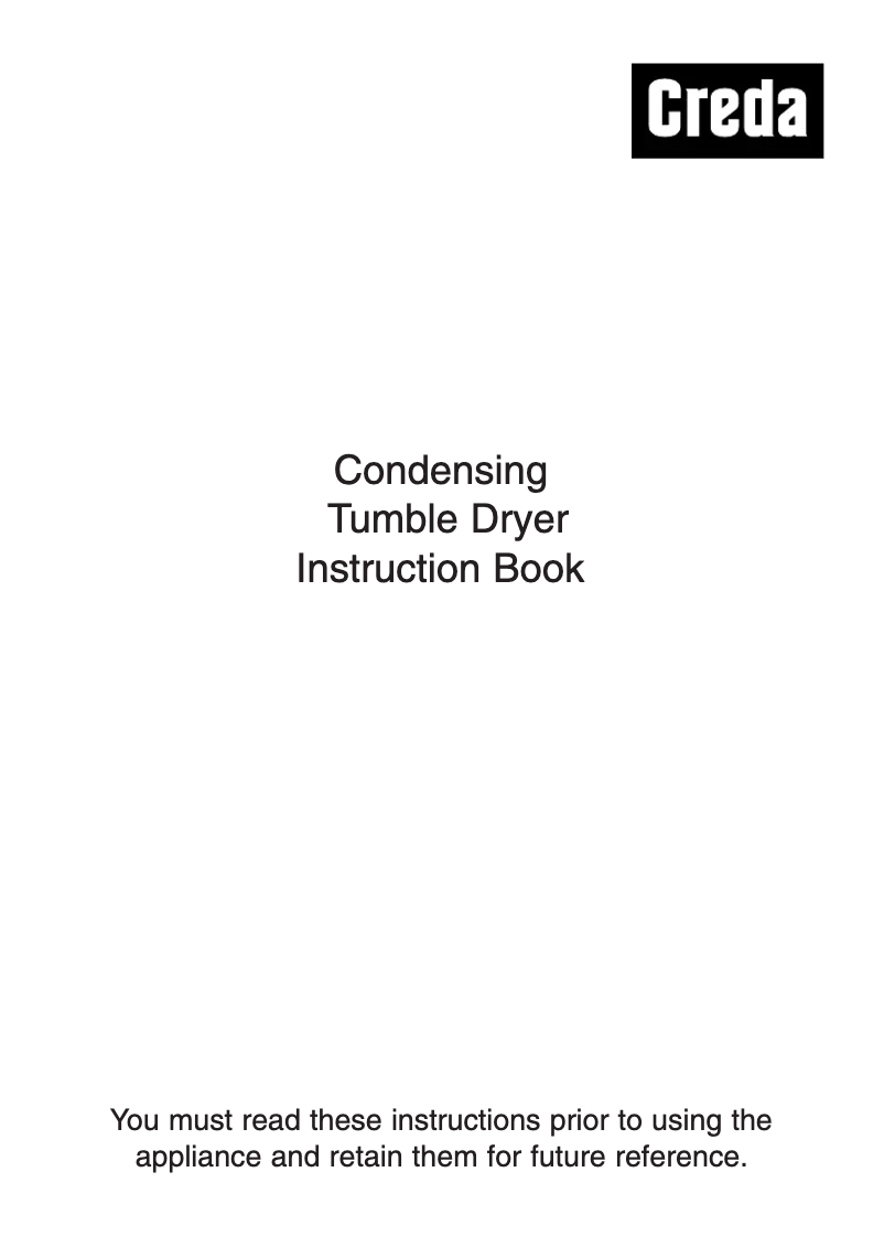 Page 1 de la notice Manuel utilisateur Creda T620CW