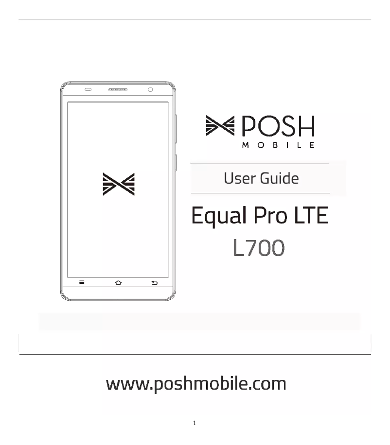 Page n°1 - Manuel utilisateur Posh Mobile Equal Pro LTE L700