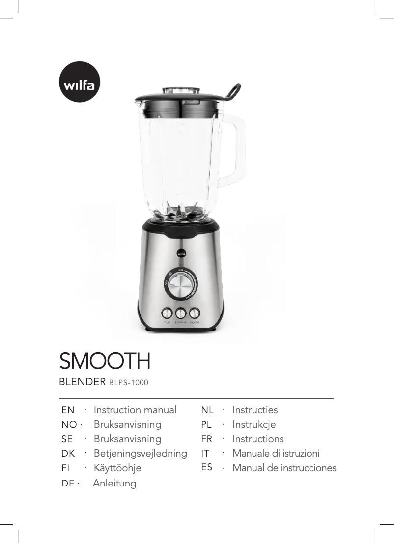 Image de la première page du manuel de l'appareil Smooth BLPS-1000