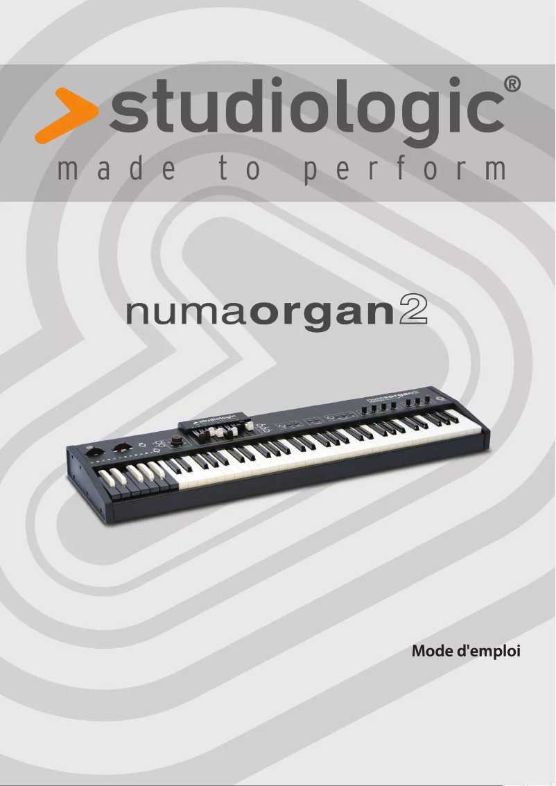 Page n°1 - Manuel utilisateur Studiologic Numa Organ 2