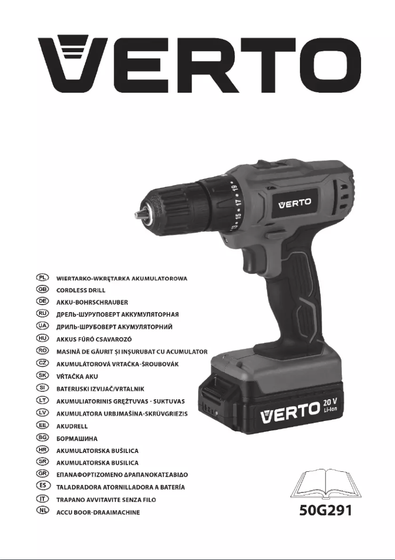 Page 1 de la notice Manuel utilisateur Verto 50G291