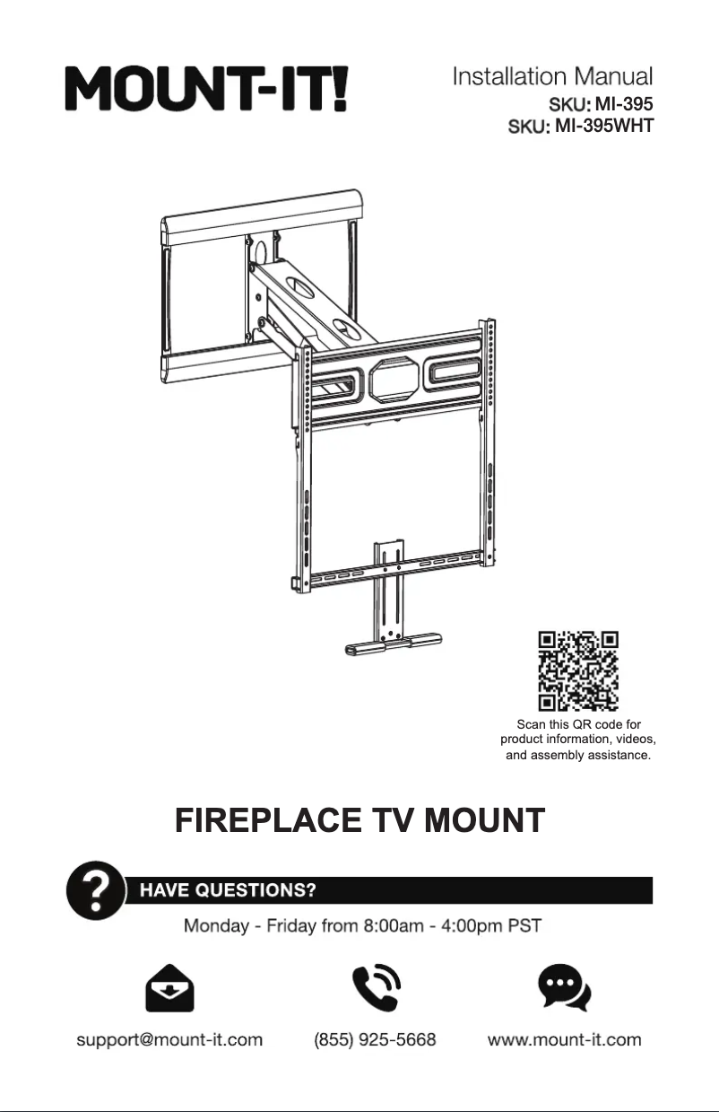 Page 1 de la notice Manuel utilisateur Mount-It! MI-395