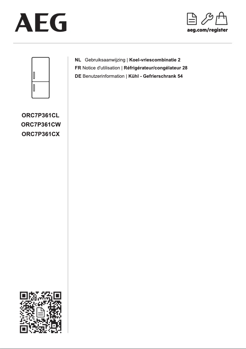 Imagen de la primera página del manual del dispositivo ORC7P361CL