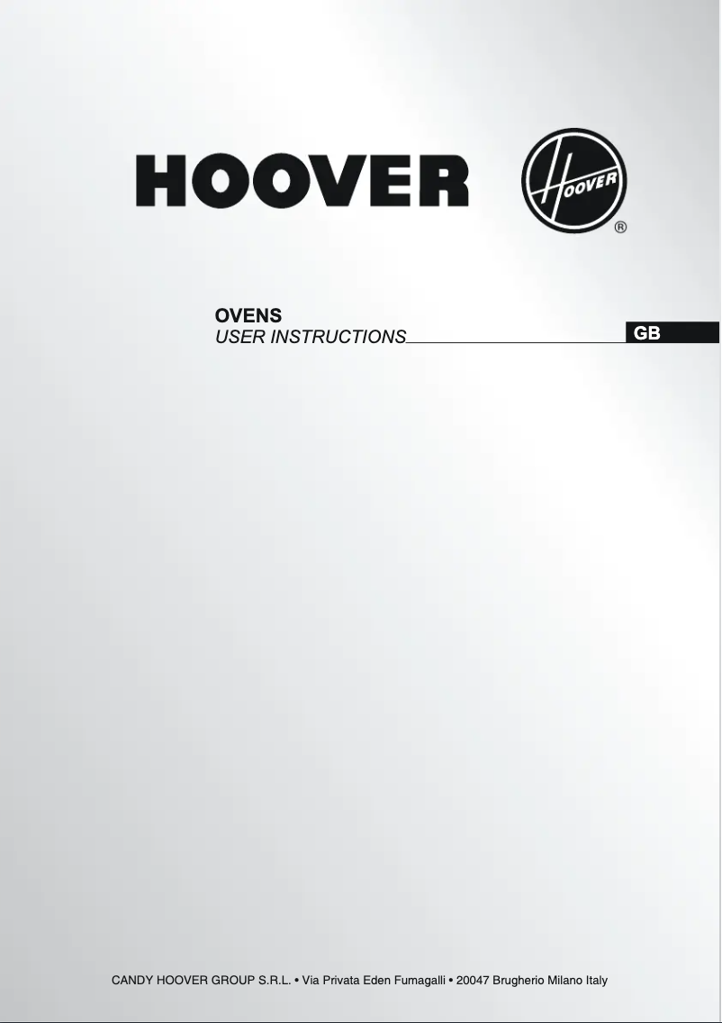 Page 1 de la notice Manuel utilisateur Hoover HDO909NX