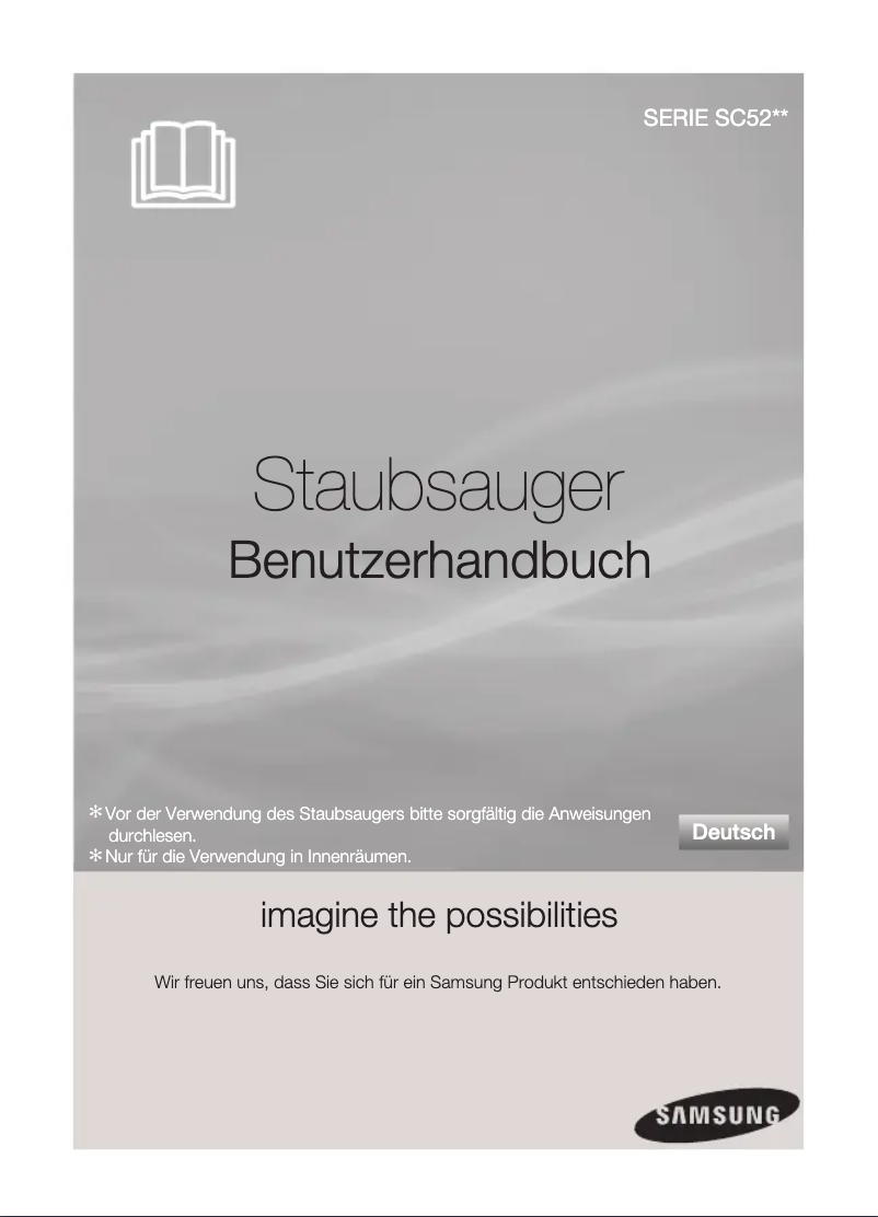 Page 1 de la notice Manuel utilisateur Samsung SC52E0