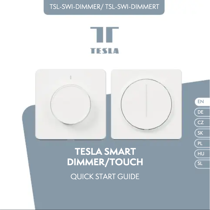 Page 1 de la notice Manuel utilisateur Tesla TSL-SWI-DIMMER