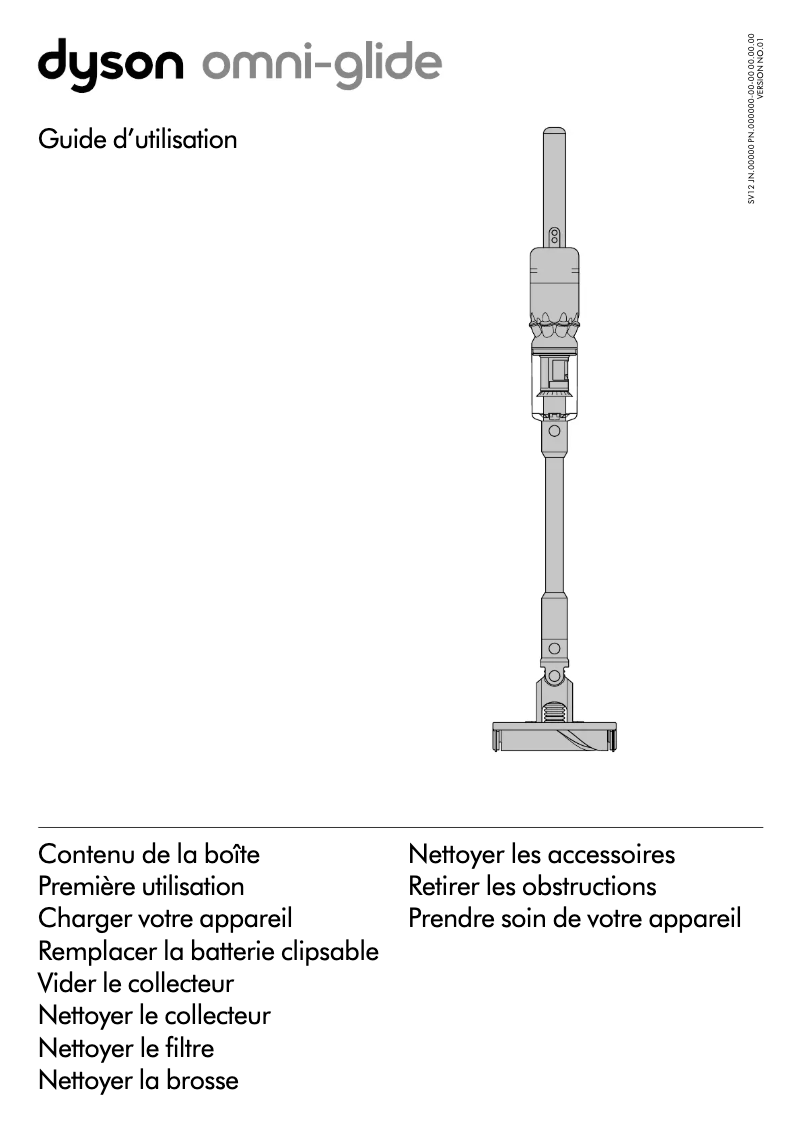Page n°1 - Manuel utilisateur Dyson Omni-Glide