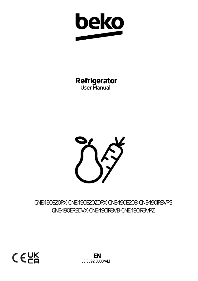 Image de la première page du manuel de l'appareil GNE490IR3V