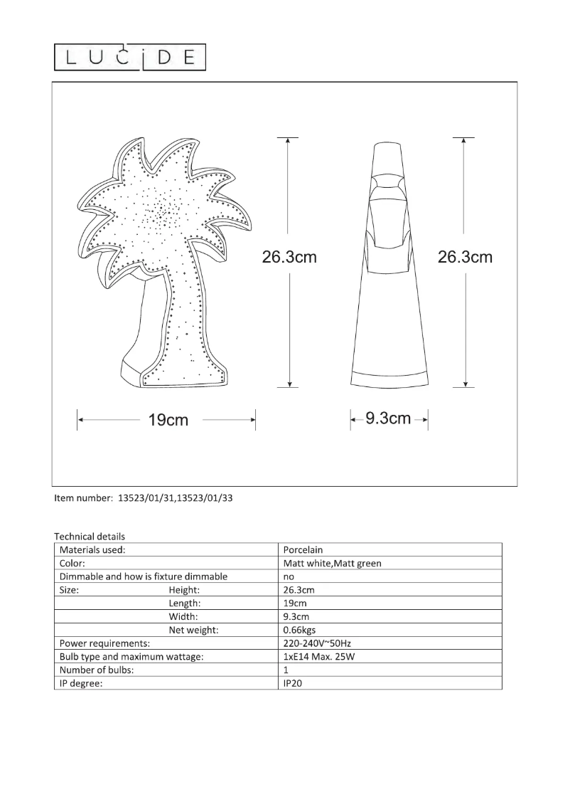 Image de la première page du manuel de l'appareil Palm 13523/01/31