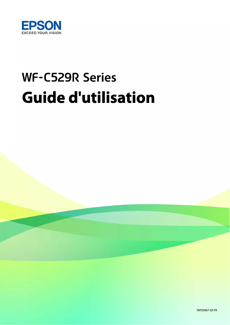 Page n°1 - Manuel utilisateur Epson WorkForce Pro WF-C529R