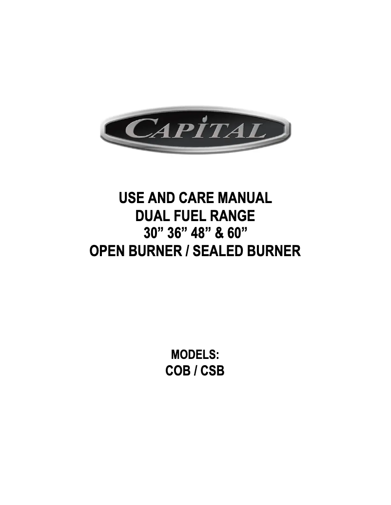 Image de la première page du manuel de l'appareil COB484BB-N