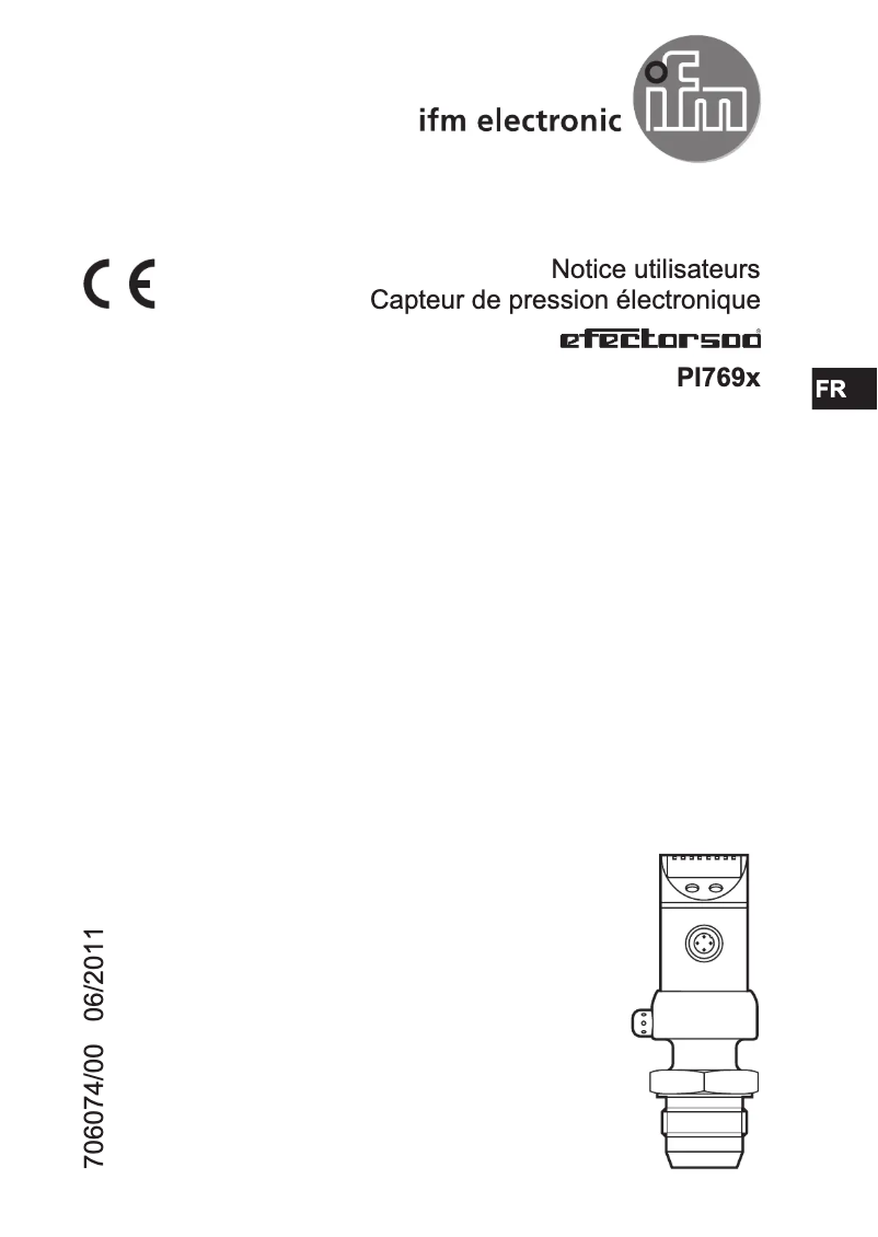 Image de la première page du manuel de l'appareil PI7696