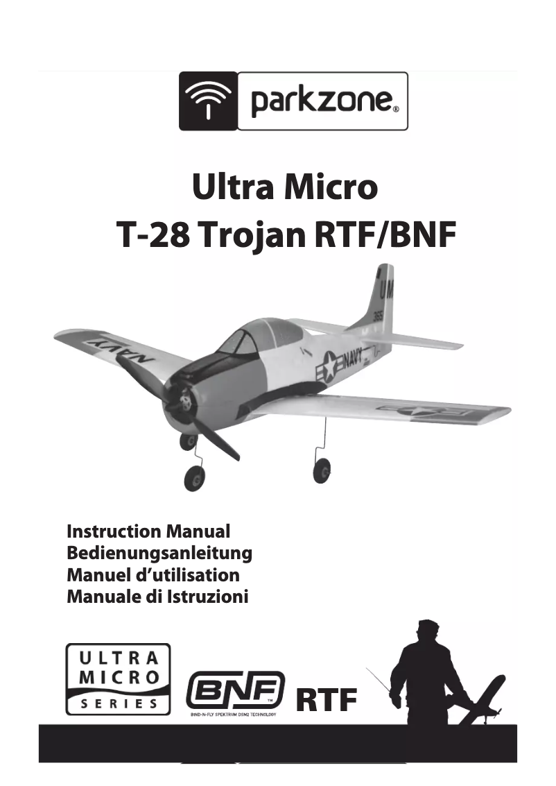 Page n°1 - Manuel utilisateur ParkZone Ultra Micro T-28 Trojan BNF