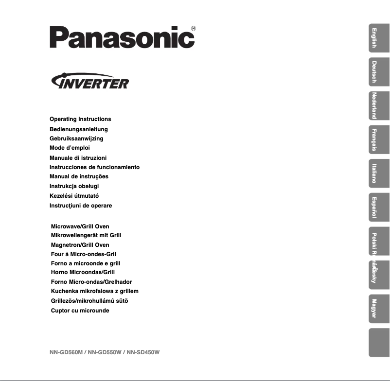 Page 1 de la notice Manuel utilisateur Panasonic NN-GD550