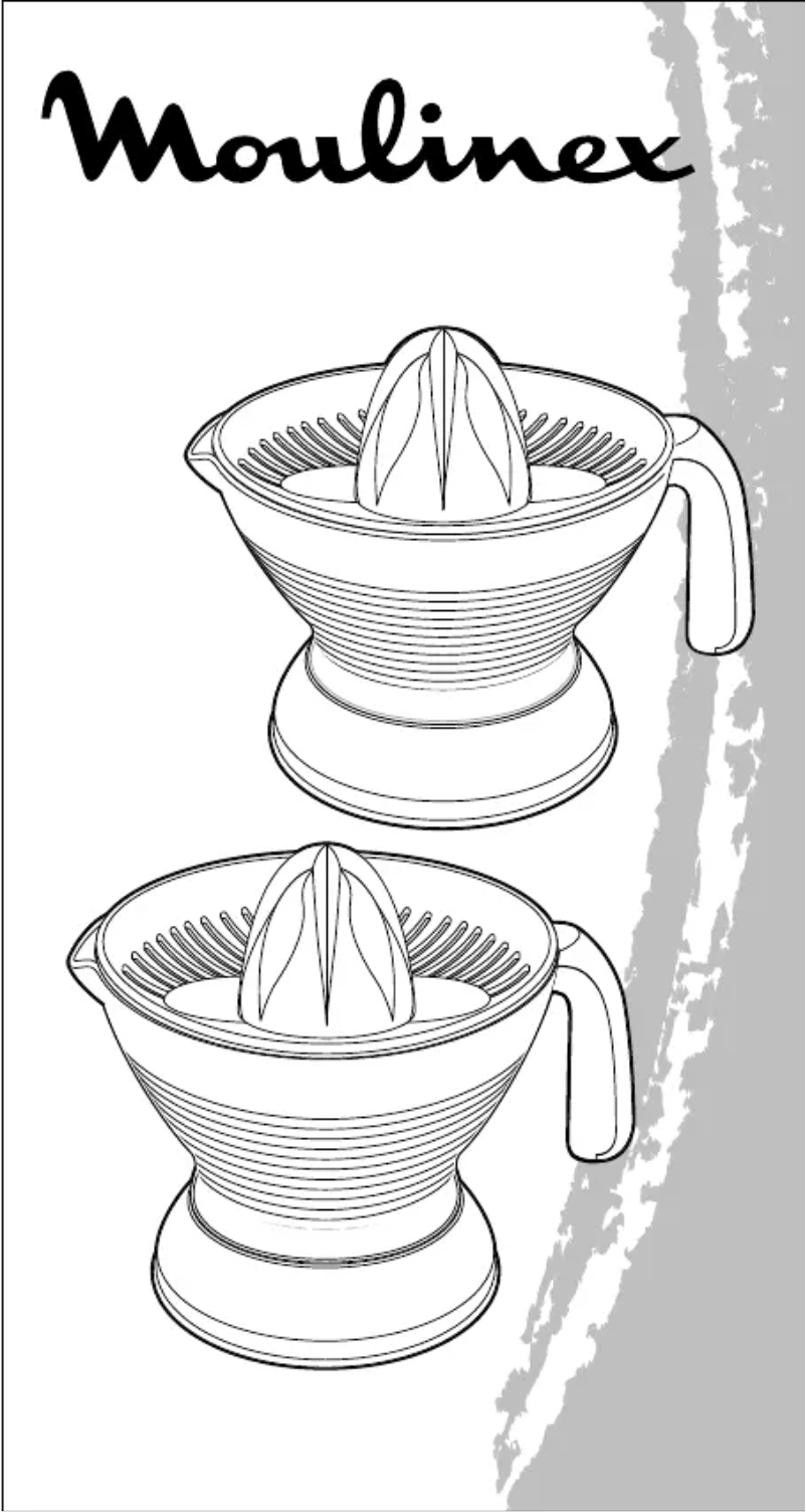 Página 1 del manual Manual de usuario Moulinex Vitapress 600